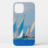 Klassieke houten zeilboten in een race, Spetses i Case-Mate iPhone Case (Achterkant)