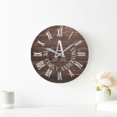 Klassieke houtfamilie noemt grote klok (Huis)