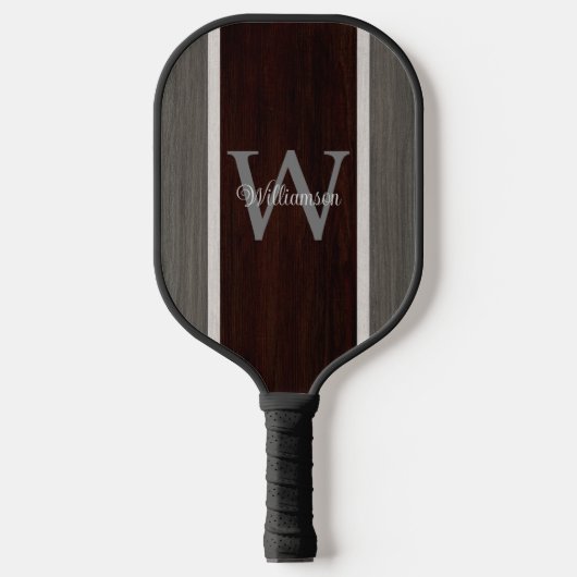 Klassieke houtslijp snijslag Teak achterzijde Pickleball Paddle (Voorkant)