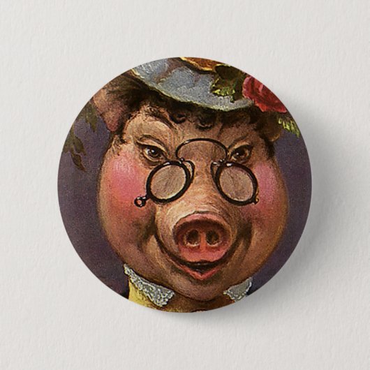 Klassieke humor, domme en grappige Victoriaanse da Ronde Button 5,7 Cm (Voorkant)