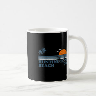Klassieke Huntington Beach California Retro Surfen Koffiemok