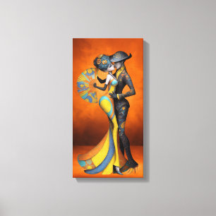Klassieke huwelijksjubileumplaquette – Elegant cad Canvas Afdruk