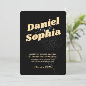 Klassieke huwelijksuitnodiging kaart (Staand voorkant)