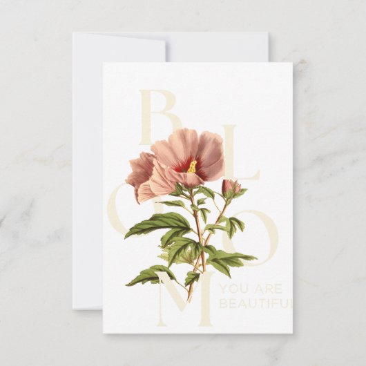 "Klassieke huwelijksuitnodigingen" Bedankkaart (Achterkant)