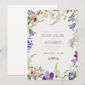 Klassieke huwelijksuitnodigingen met een moderne t kaart (Voorkant / Achterkant)