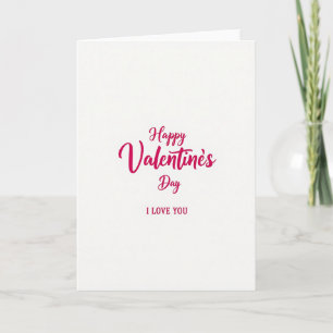 Klassieke I Love You-kerstkaart Kaart