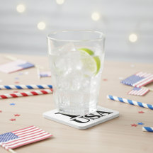 Klassieke "I ❤️ USA" Beverage Coaster