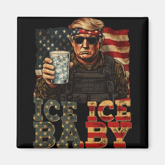 Klassieke Ice Ice Door Grappige Trump _4 Magneet (Voorkant)