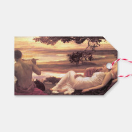 Klassieke Idyll (door Frederic Leighton) Cadeaulabel