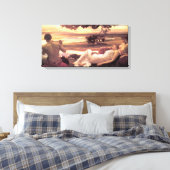 Klassieke Idyll (door Frederic Leighton) Canvas Afdruk (Insitu (Slaapkamer))