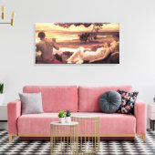 Klassieke Idyll (door Frederic Leighton) Canvas Afdruk (Insitu (Woonkamer))