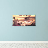 Klassieke Idyll (door Frederic Leighton) Canvas Afdruk (Insitu (Houten vloer))