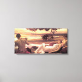 Klassieke Idyll (door Frederic Leighton) Canvas Afdruk (Voorkant)