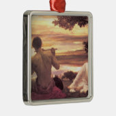 Klassieke Idyll (door Frederic Leighton) Metalen Ornament (Rechts)