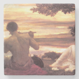 Klassieke Idyll (door Frederic Leighton) Stenen Onderzetter