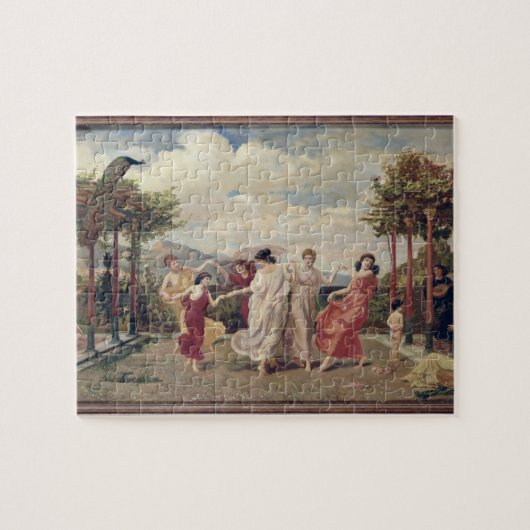 Klassieke Idyll (olie op doek) Legpuzzel (Horizontaal)