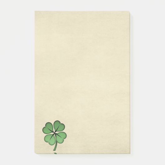 Klassieke Ierse Lucky Shamrock Post-it® Notes (Voorkant)