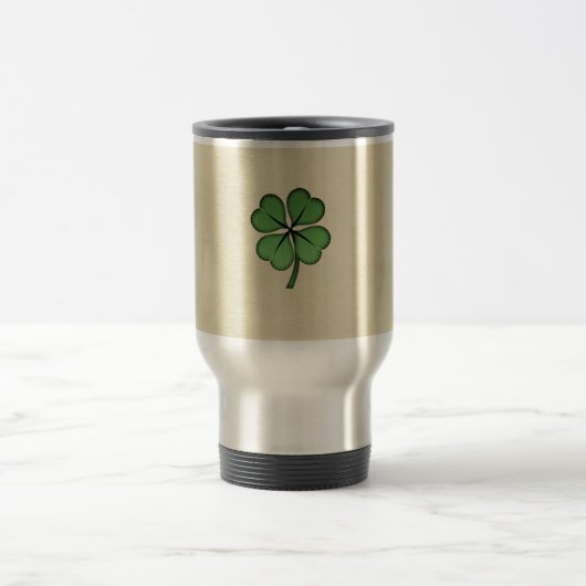 Klassieke Ierse Lucky Shamrock Reisbeker (Center)