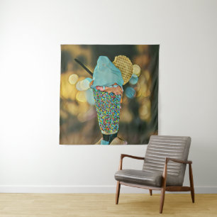 Klassieke ijs kunst wandkleed