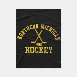 Klassieke ijshockey uit Noord-Michigan Fleece Deken