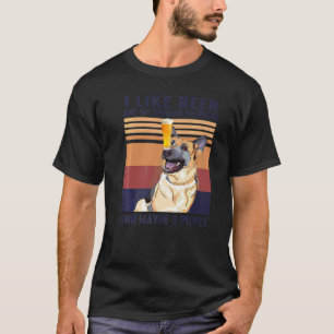 Klassieke Ik Hou Van Bier Duitse Herdershond En 3 T-shirt