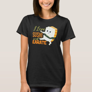 Klassieke Ik Hou Van Sushi En Karate Japanse Nigir T-shirt
