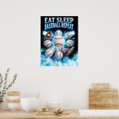 Klassieke illegale kopie baseball kunst poster (Keuken)