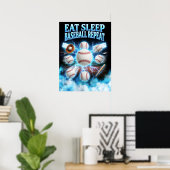 Klassieke illegale kopie baseball kunst poster (Thuiskantoor)