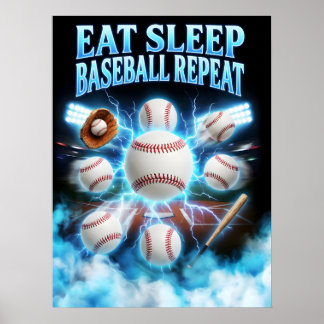 Klassieke illegale kopie baseball kunst poster