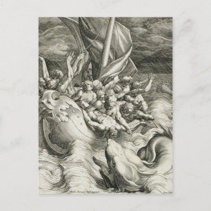 Klassieke illustratie briefkaart