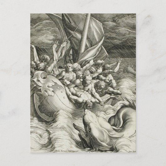 Klassieke illustratie briefkaart (Voorkant)