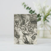 Klassieke illustratie briefkaart (Staand voorkant)