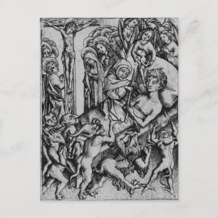 Klassieke illustratie briefkaart