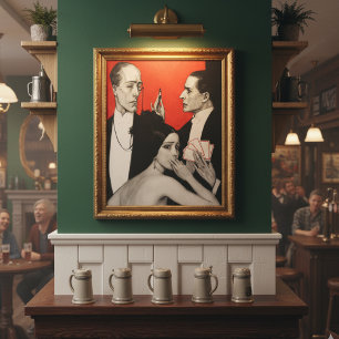 Klassieke illustratie door W.T. Benda Klassiek dra Perfect Poster