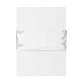 Klassieke illustratie Floral Lilies Uitnodigingen Wikkel (Achterkant Voorbeeld)