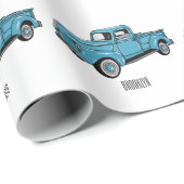 Klassieke illustratie van de cartoon van de bestel cadeaupapier (Rol Hoek)