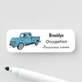 Klassieke illustratie van de cartoon van de bestel naamplaatje (In situ)