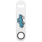 Klassieke illustratie van de cartoon van de bestel speed flessenopener (Voorkant)