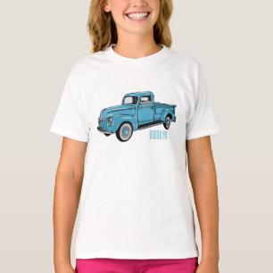 Klassieke illustratie van de cartoon van de bestel t-shirt