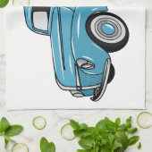 Klassieke illustratie van de cartoon van de bestel theedoek (Gevouwen)