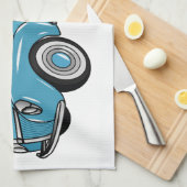 Klassieke illustratie van de cartoon van de bestel theedoek (Quarter Fold)