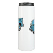 Klassieke illustratie van de cartoon van de bestel thermosbeker (Achterkant)