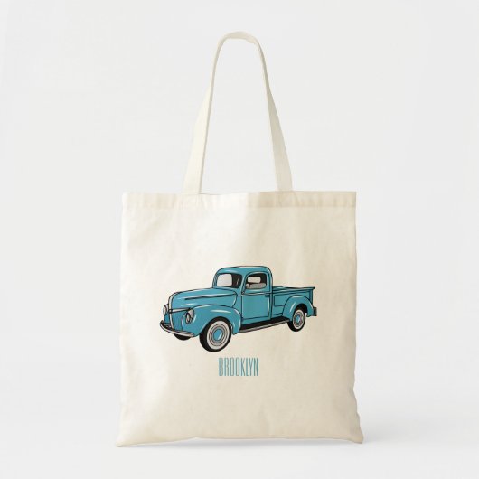 Klassieke illustratie van de cartoon van de bestel tote bag (Voorkant)