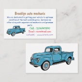 Klassieke illustratie van de cartoon van de bestel visitekaartje (Voorkant / Achterkant)