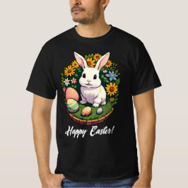 Klassieke illustratie van Paashaas. Prettig Pasen! T-shirt