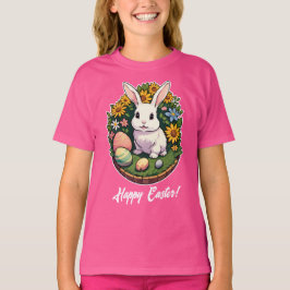 Klassieke illustratie van Paashaas. Prettig Pasen! T-shirt