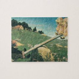 Klassieke illustratie van See Saw Margery Daw, Jes Legpuzzel