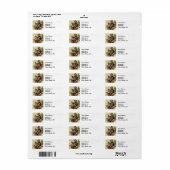 Klassieke illustratie van Thomas Nast van de Kerst Etiket (Full Sheet)