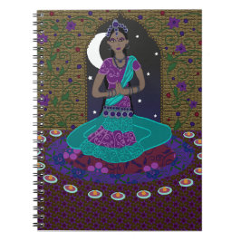 Klassieke Indiase danserlaptop Notitieboek