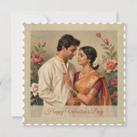 Klassieke Indiase kledij – Valentijnsdagkaart